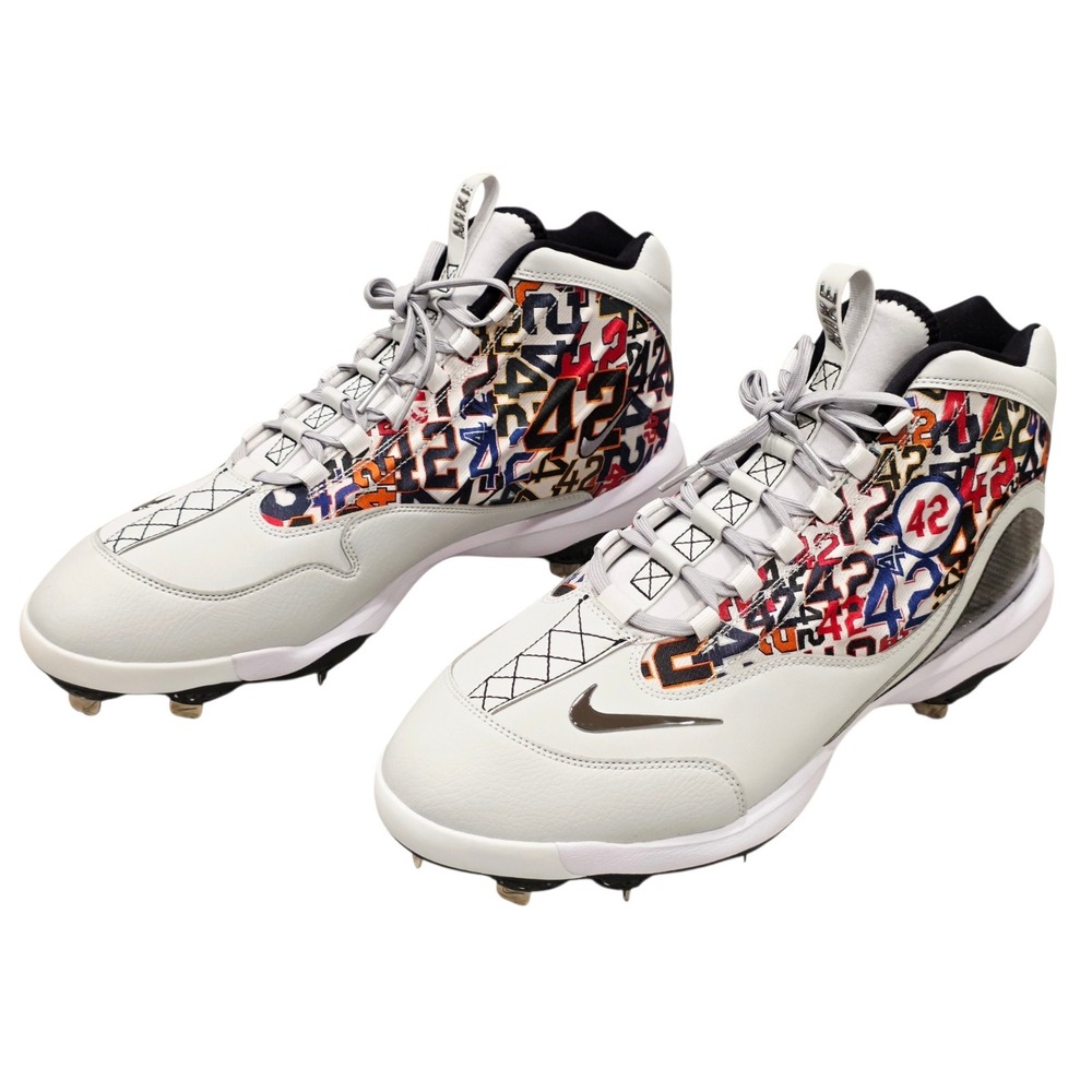 Nike Griffey 2 Jackie Robinson Day 42 Metal Baseball Cleats HV6878-001 Sz 13